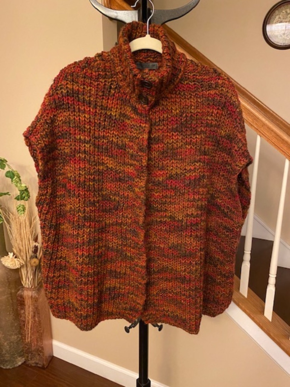 Anthropologie Elsamanda Wool Blend Cape Made in Italy O/S